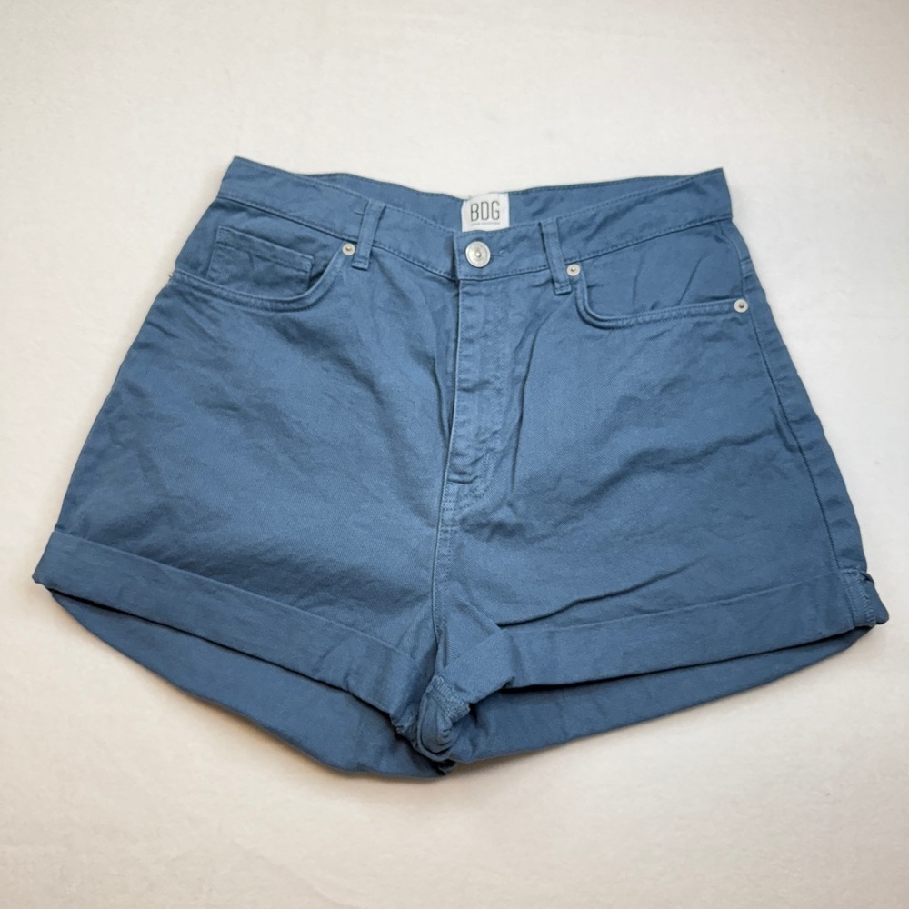 BDG Size 30 Women's High Waist Blue Shorts